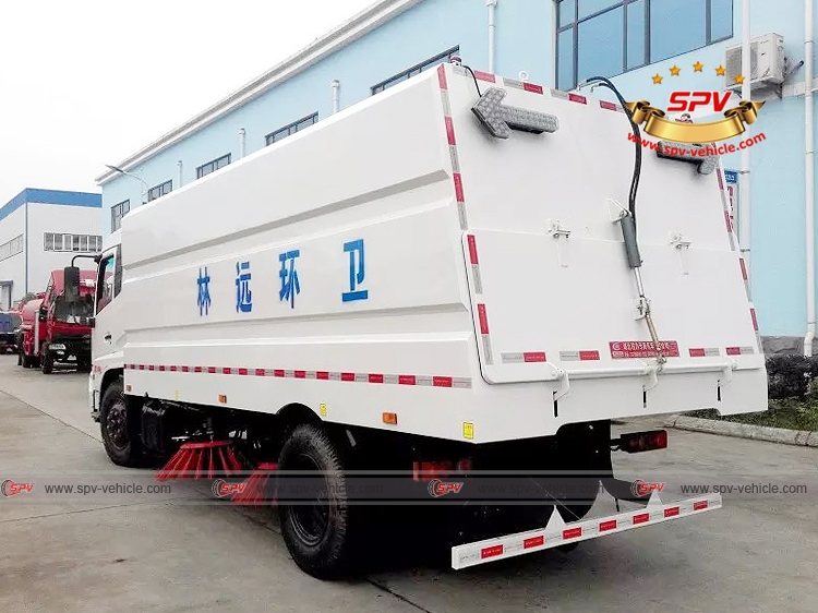 Left back view of Dongfeng Kingrun Road Sweeper Truck